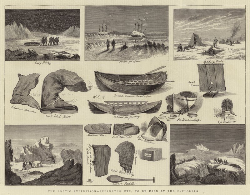 Kaşifler tarafından kullanılacak Arctic Expedition, Apparatus, vb. by William Edward Atkins