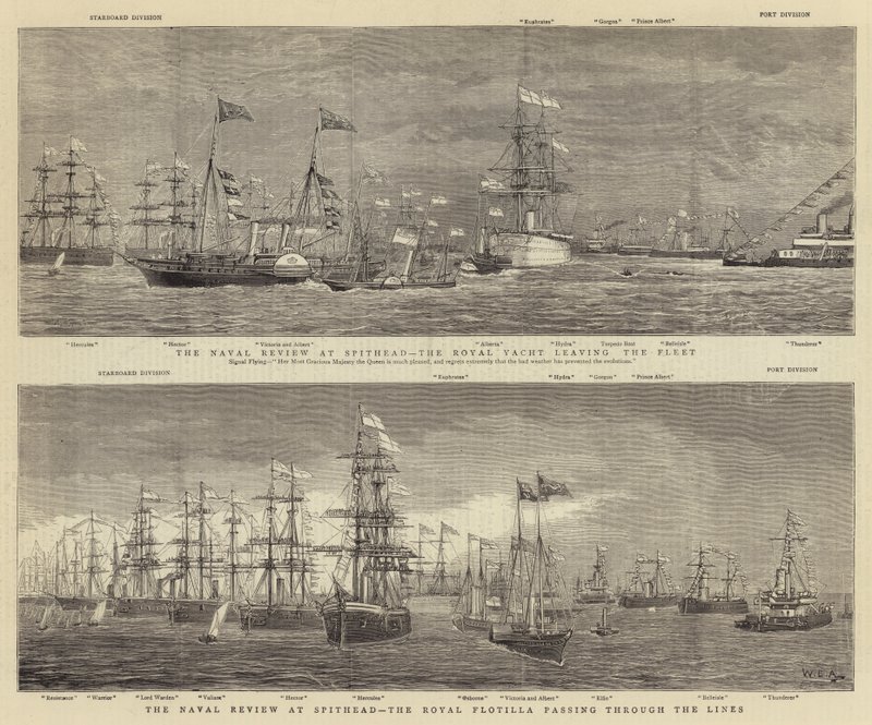 Spithead'deki Donanma İncelemesi by William Edward Atkins