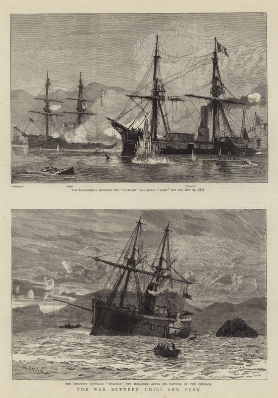 Şili ve Peru arasındaki savaş by William Edward Atkins
