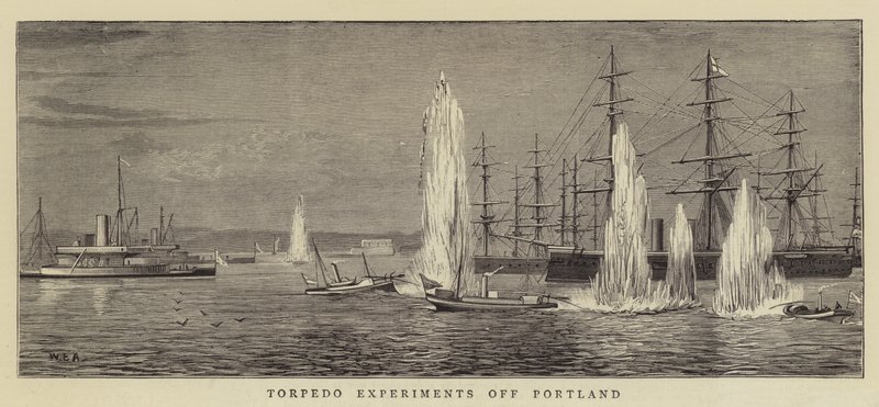 Portland açıklarında Torpido Deneyleri by William Edward Atkins