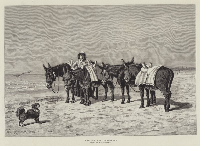 Müşteriler için gravür bekliyorum by William Elsob Marshall