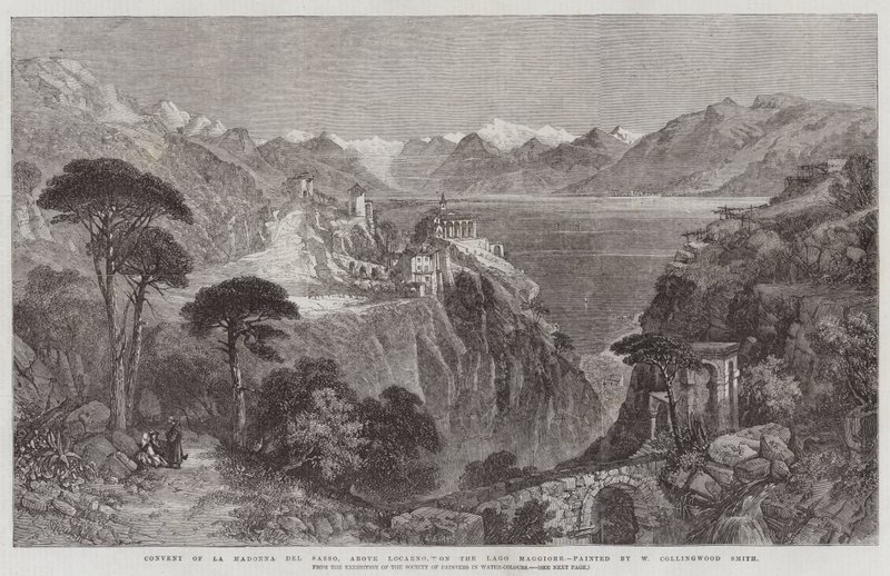 Sulu Boyalarda Ressamlar Derneği Sergisinden Lago Maggiore üzerinde, Locarno