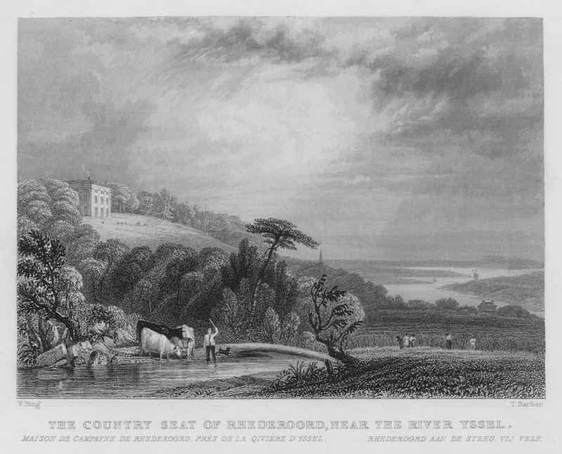 Rhederoord Ülke Merkezi, Yssel Nehri yakınında by William Henry Bartlett