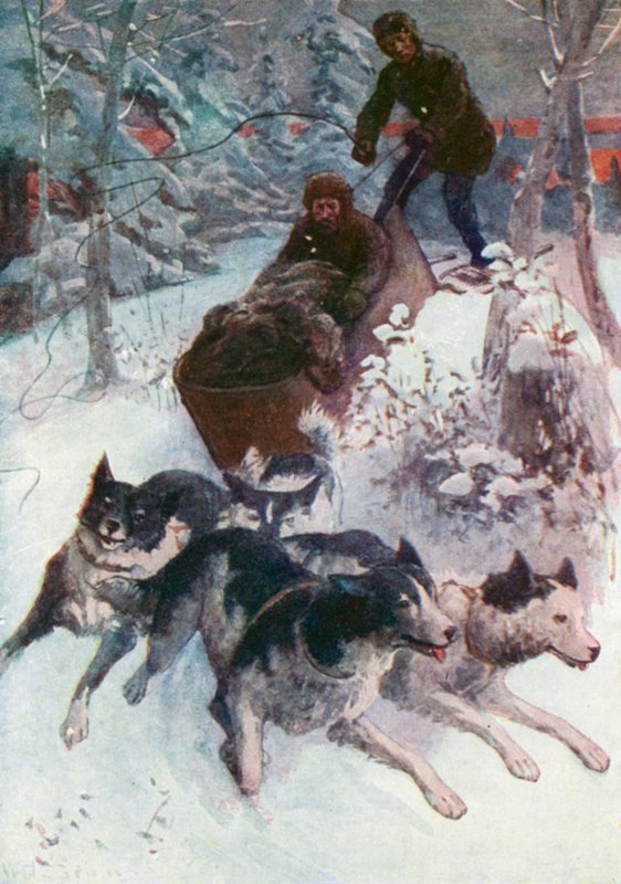 Köpek-cariole Seyahat by William Henry Charles Groome
