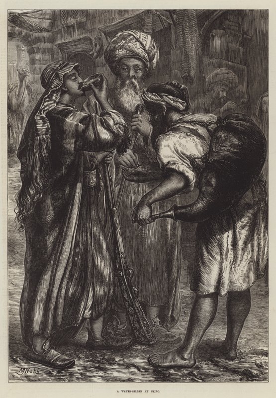 Kahire'de Su Satıcısı by William J. Webbe or Webb