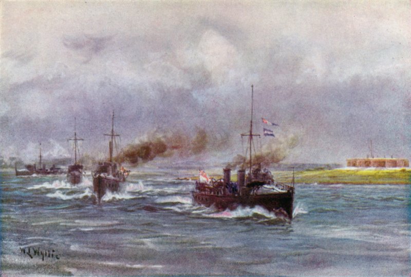 Erken "30 Knot" muhripleri by William Lionel Wyllie