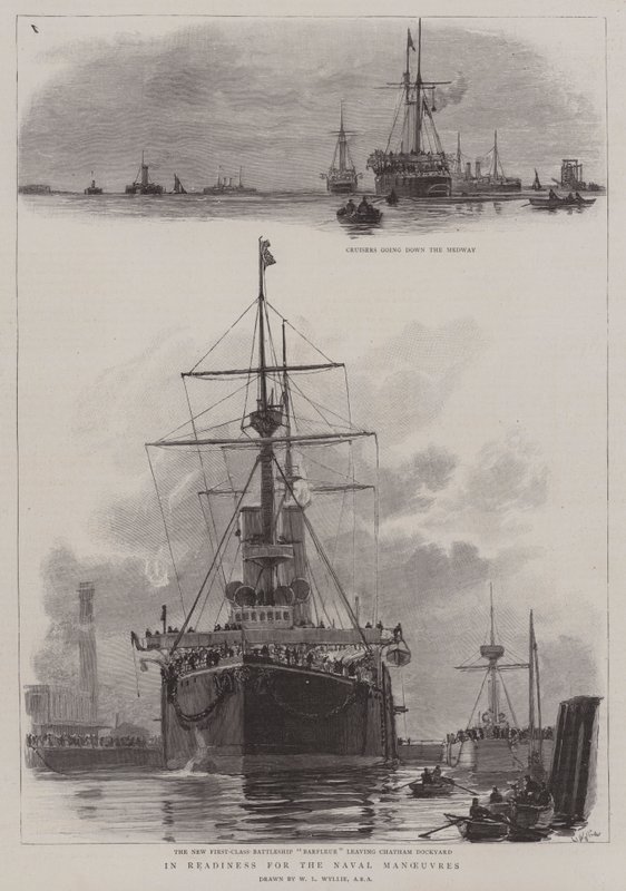 Deniz Manevralarına Hazır by William Lionel Wyllie