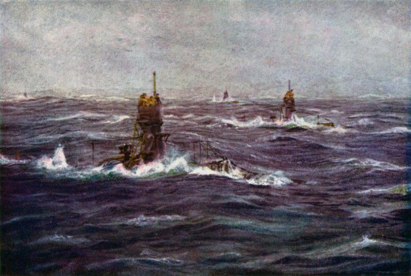 Kanaldaki denizaltılar by William Lionel Wyllie