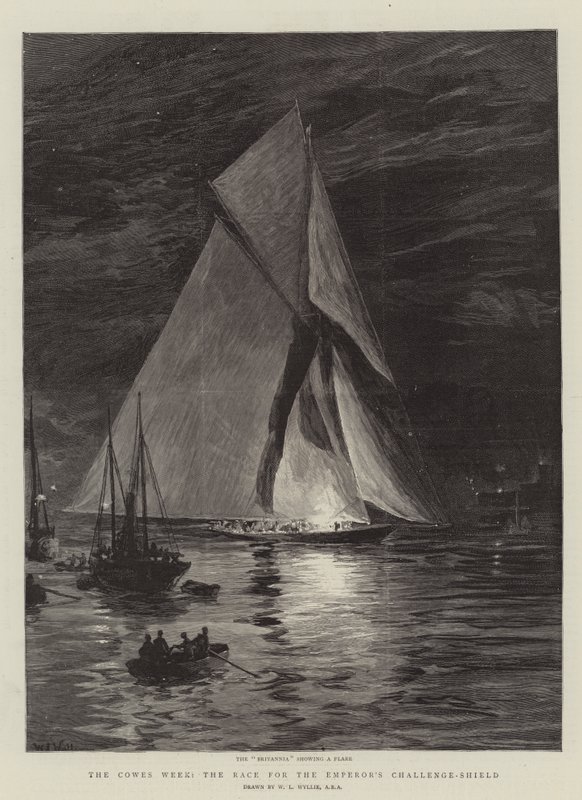 İnekler Haftası, İmparatorun Meydan Okuma Kalkanı Yarışı by William Lionel Wyllie
