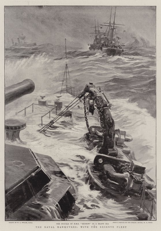 Yedek Filo ile Deniz Manevraları by William Lionel Wyllie