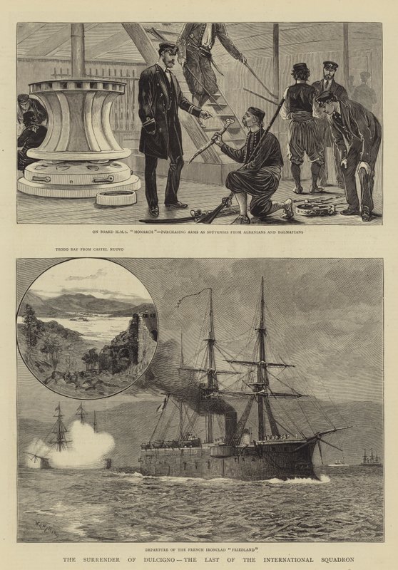 The Surrender of Dulcigno, the Last of the International Squadron  by William Lionel Wyllie
