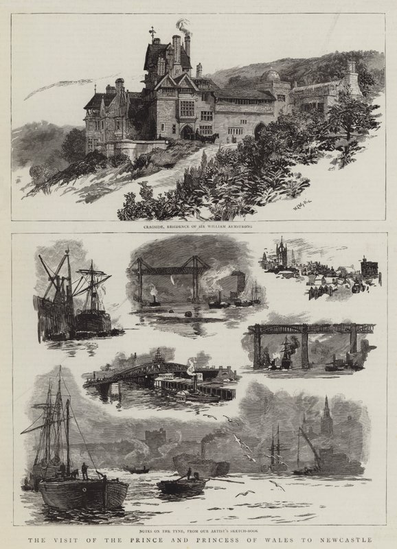Galler Prensi ve Prensesinin Newcastle Ziyareti by William Lionel Wyllie