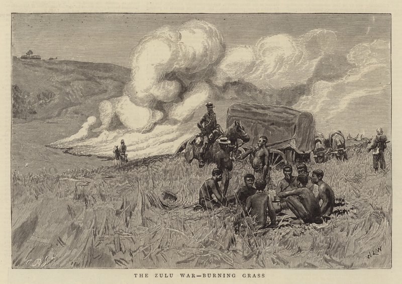 Zulu Savaşı, Yanan Çim by William Lionel Wyllie