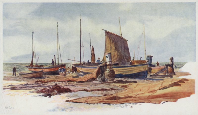 Brighton Sahil Tekneleri by William Lionel Wyllie