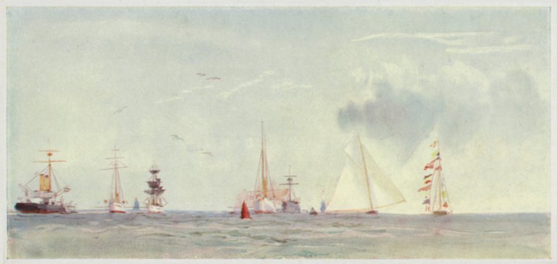 Cowes Yolları, Regatta Zamanı by William Lionel Wyllie