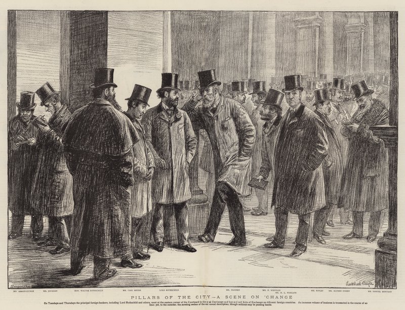 Şehrin Sütunları, Borsada Bir Sahne by William Lockhart Bogle