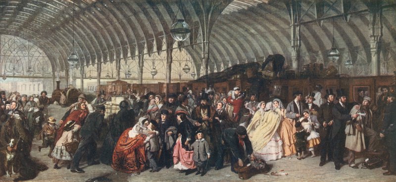 Tren İstasyonu, 1862 by William Powell Frith