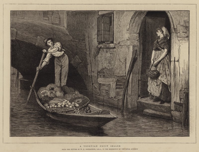 Venedikli Bir Meyve Satıcısı by William Quiller Orchardson