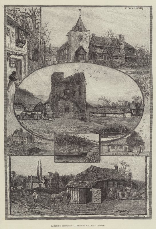 Başıboş Eskizler, Bir Kentish Köyü, Otford by William Rainey