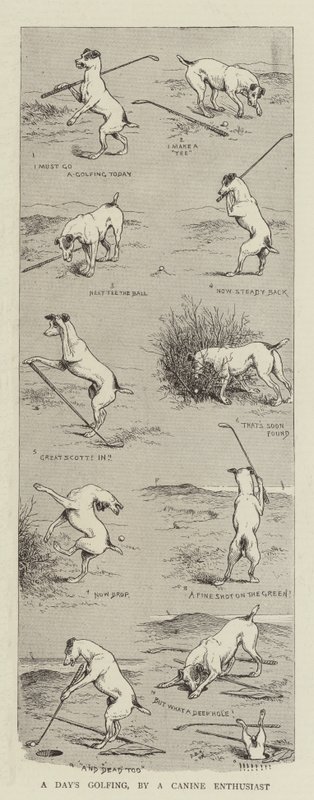 Bir Köpek Meraklısı Tarafından Bir Günlük Golf by William Ralston