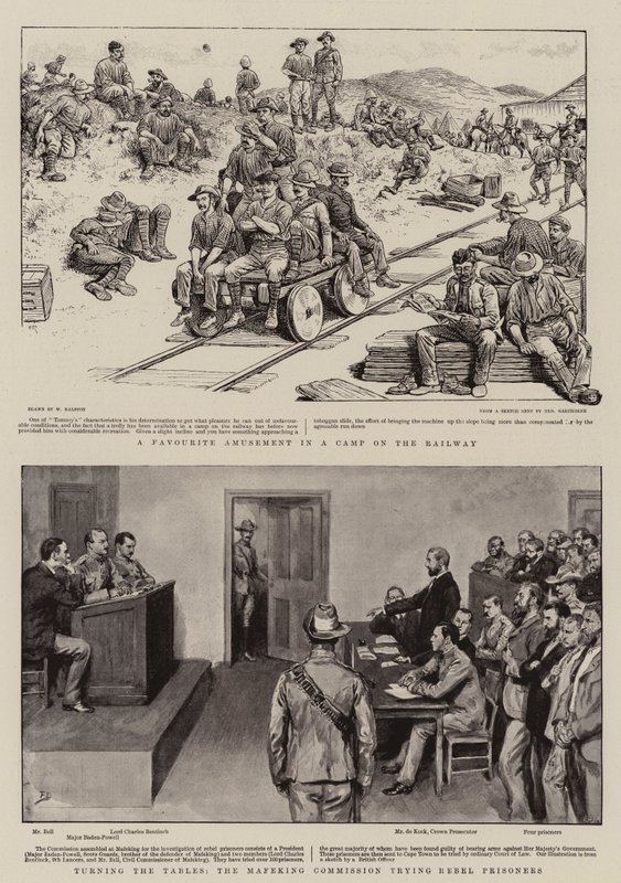 Demiryolundaki Bir Kampta Sevilen Bir Eğlence, Masaları Döndürmek, Asi Mahkumları Deneyen Mafeking Komisyonu by William Ralston