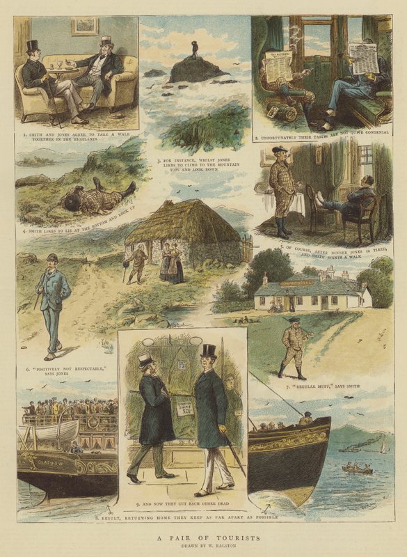 Bir Çift Turist (chromolitho) by William Ralston