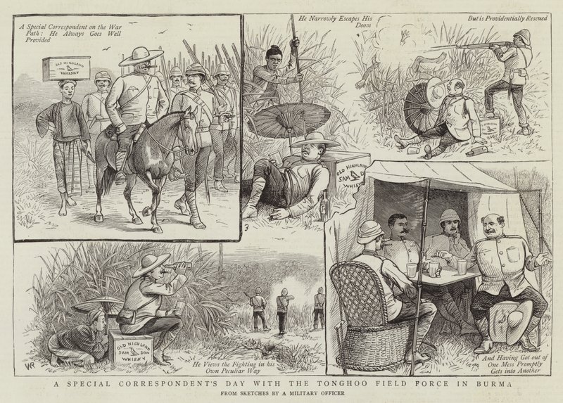 Burma'daki Tonghoo Saha Kuvvetleri ile Özel Muhabirler Günü by William Ralston