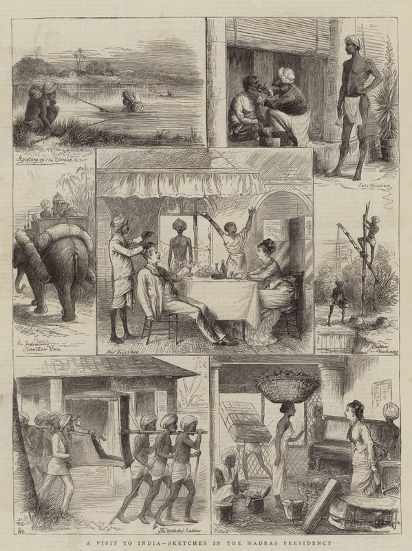 Hindistan Ziyareti, Madras Başkanlığı Eskizleri by William Ralston