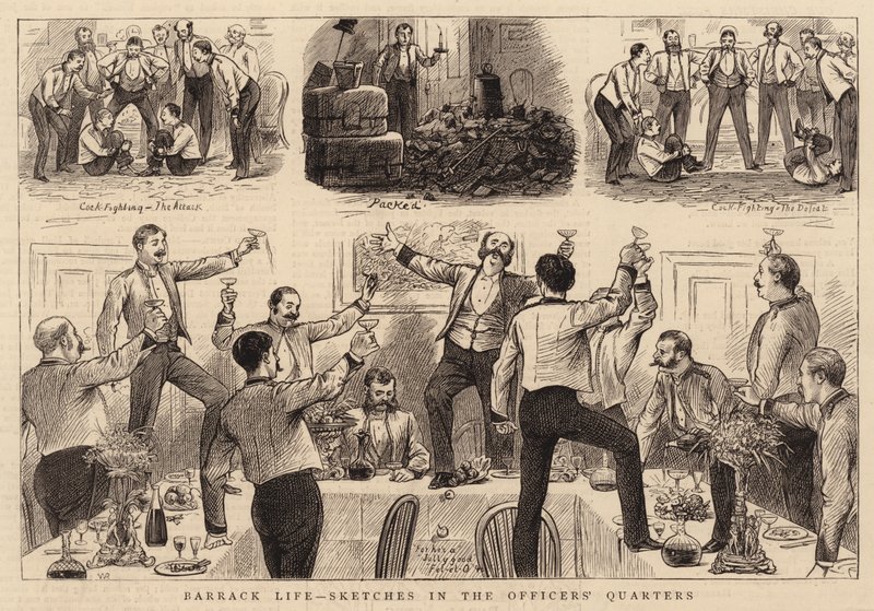 Barrack Life, Subay Köşkündeki Eskizler by William Ralston