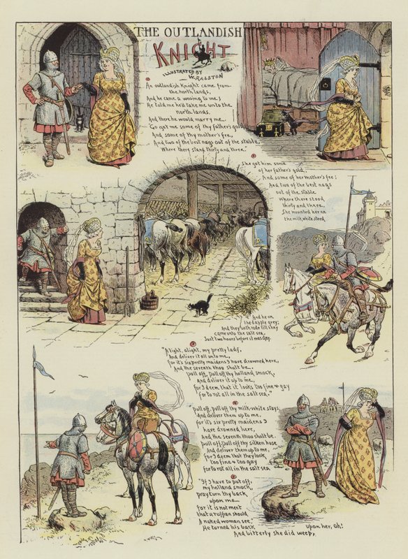 Tuhaf Şövalye (chromolitho) by William Ralston