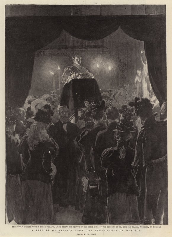 Windsor sakinlerinden saygı duruşu by William Small