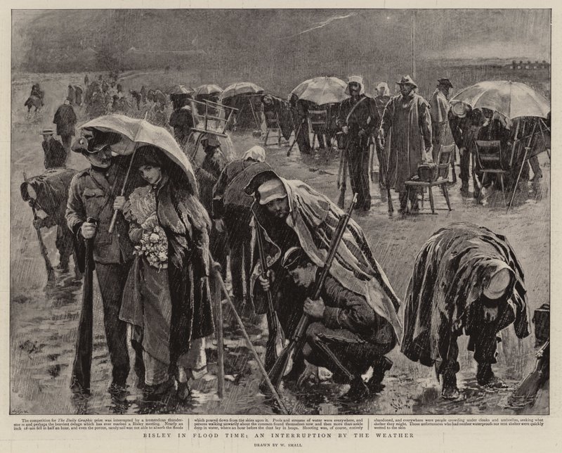 Sel Zamanında Bisley, Hava Durumunun Kesintisi by William Small