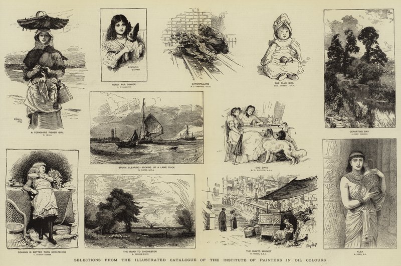 Yağlı Boya Ressamlar Enstitüsü Resimli Kataloğundan Seçmeler by William Small