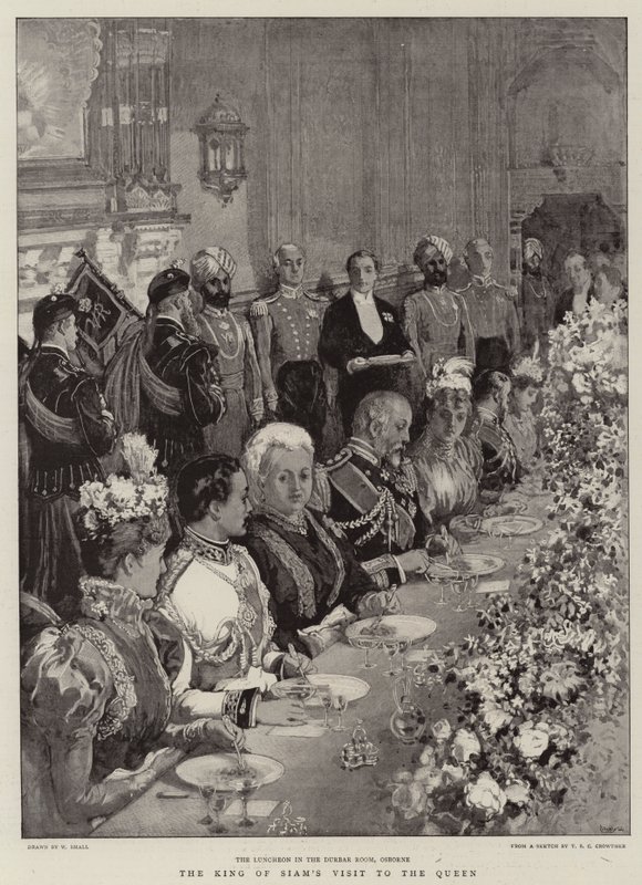 Siam Kralı'nın Kraliçeyi Ziyareti by William Small