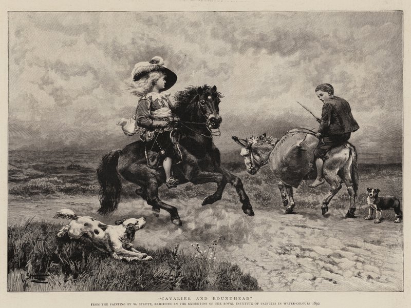 Cavalier ve Roundhead by William Strutt