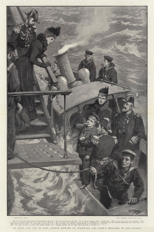 Çok yakın ve yine de çok uzak, Cornwall Prensi Edward ve York, babasına hoş geldin by William T. Maud