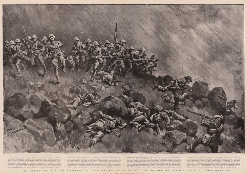 The Great Attack on Ladysmith, the Final Repulse of the Boers on Wagon Hill by the Devons  by William T. Maud