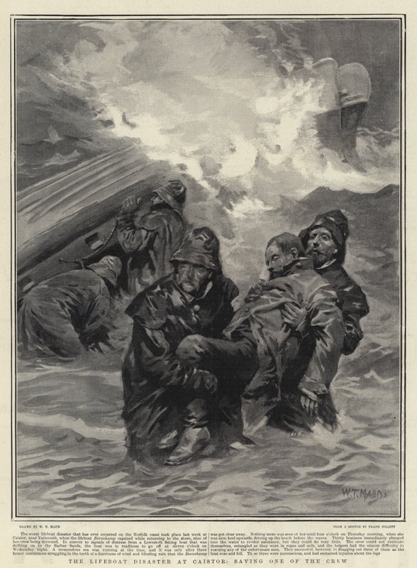 Caistor'daki Cankurtaran Felaketi, Mürettebattan Birini Kurtarmak by William T. Maud