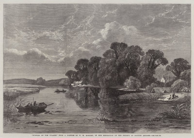 İngiliz Sanatçılar Derneği Sergisinde Thames
