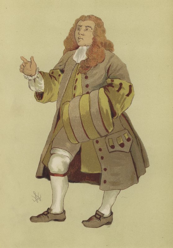 George II, 1730 saltanatının erkek kostümü by William after Hogarth