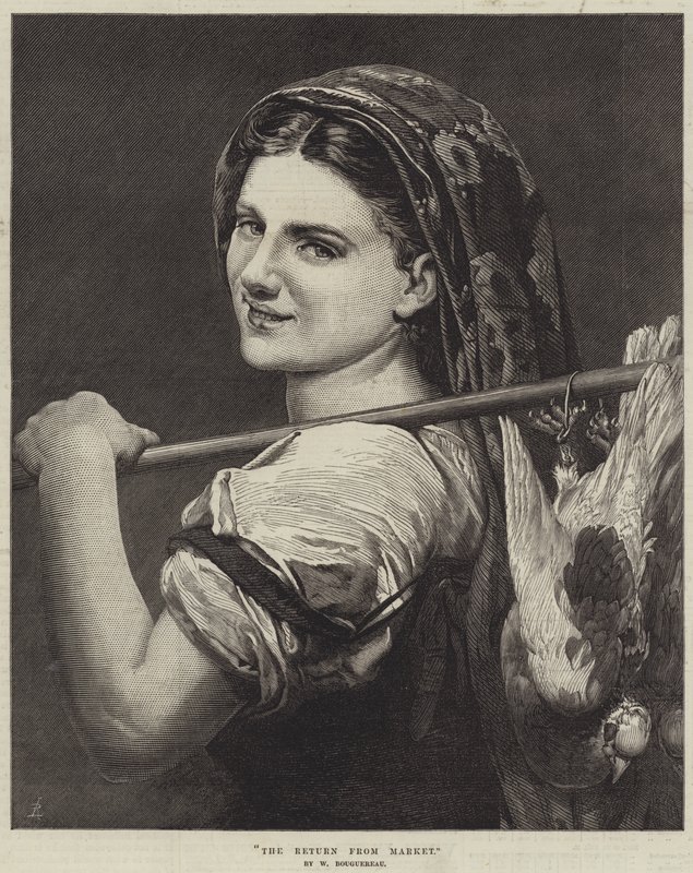 ಮಾರ್ಕೆಟ್ ಟರ್ಕ್ ನಿಂದ ರಿಟರ್ನ್ by William-Adolphe Bouguereau