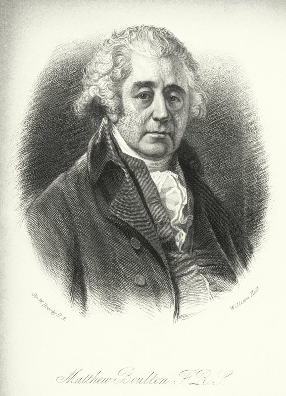 Matthew Boulton, FRS (gravür) by William (after) Beechey
