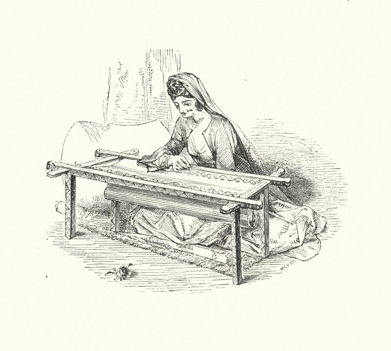 Bayan nakış (gravür) by William (after) Harvey