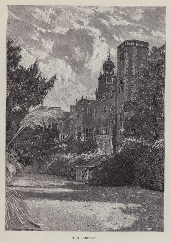 Hatfield Evi, Bahçeler (taş) by William (after) Hatherell