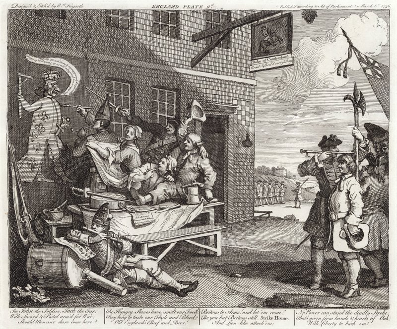 İstila - İngiltere - Plaka 2 by William (after) Hogarth