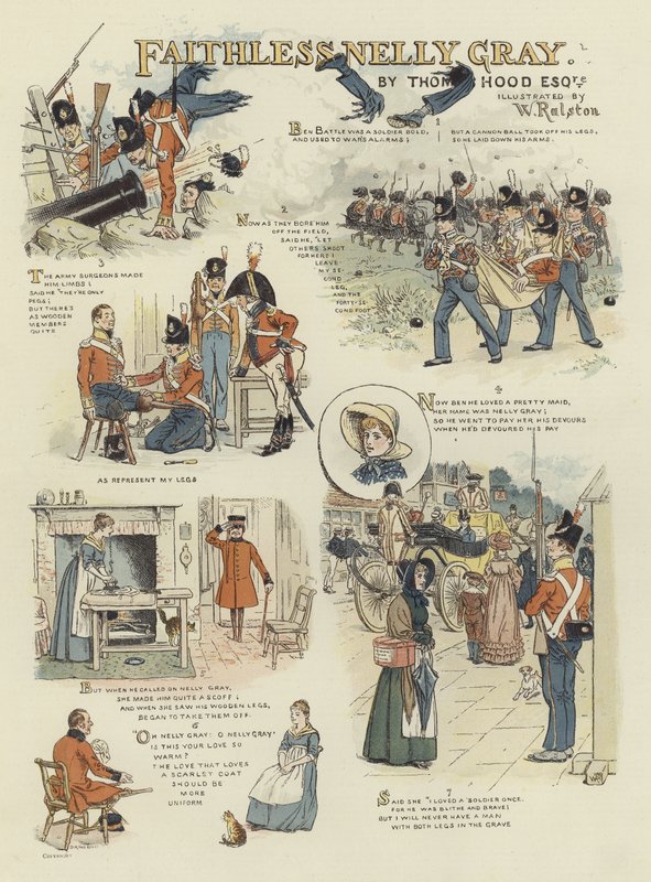 Sadakatsiz Nelly Gray (renkli taş) by William (after) Ralston