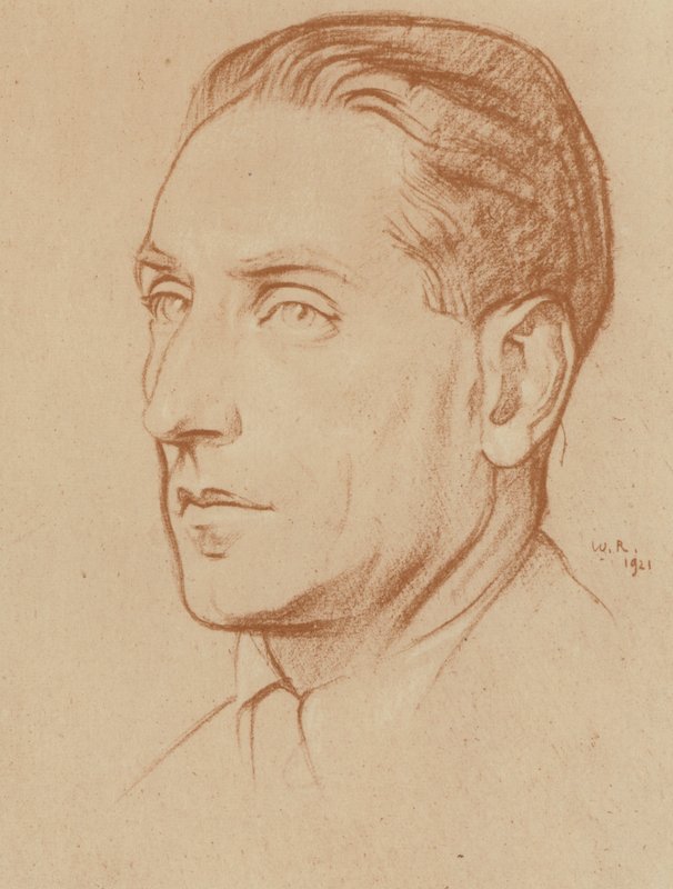 Compton Mackenzie (taş) by William (after) Rothenstein