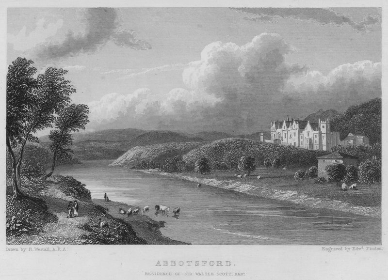 Abbotsford, Sir Walter Scott'ın ikametgahı, Baronet (gravür) by William (after) Westall