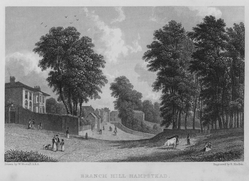 Branch Hill, Hampstead (gravür) by William (after) Westall