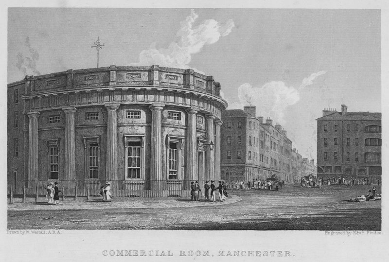 Ticari Oda, Manchester (gravür) by William (after) Westall